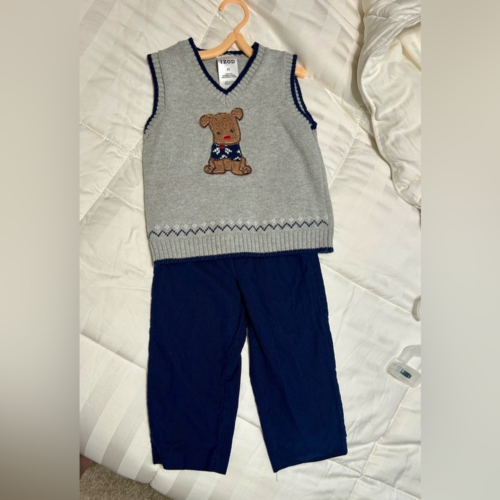 Izod Gray and Navy Kids Pajamas